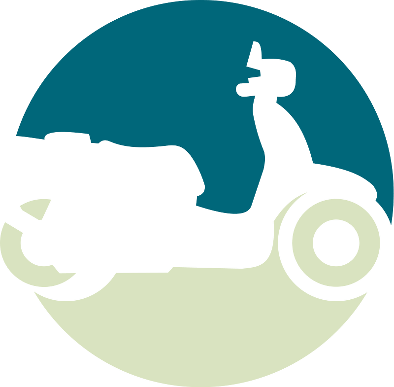 Scooter delivery logo