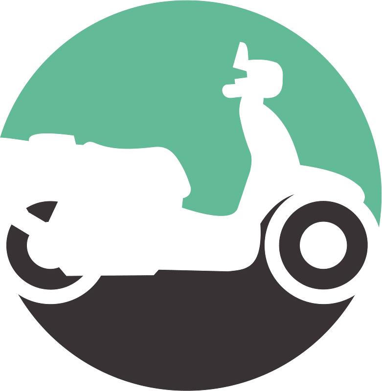 Scooter delivery logo