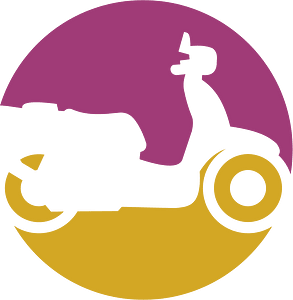 Scooter delivery logo