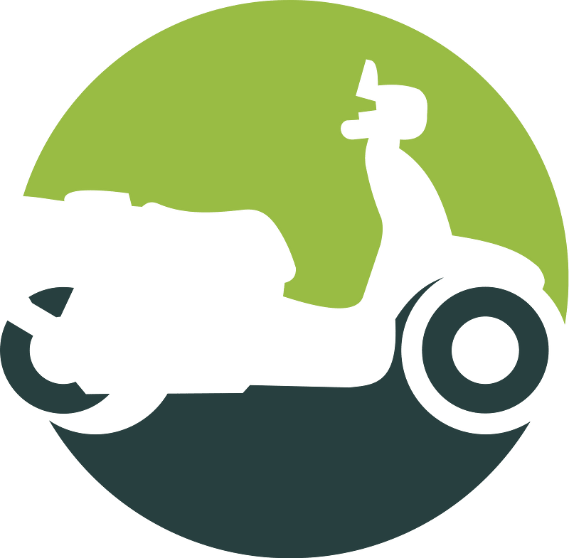 Scooter delivery logo