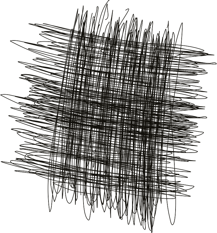 Scribble line drawing