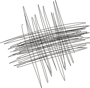 Scribble line drawing