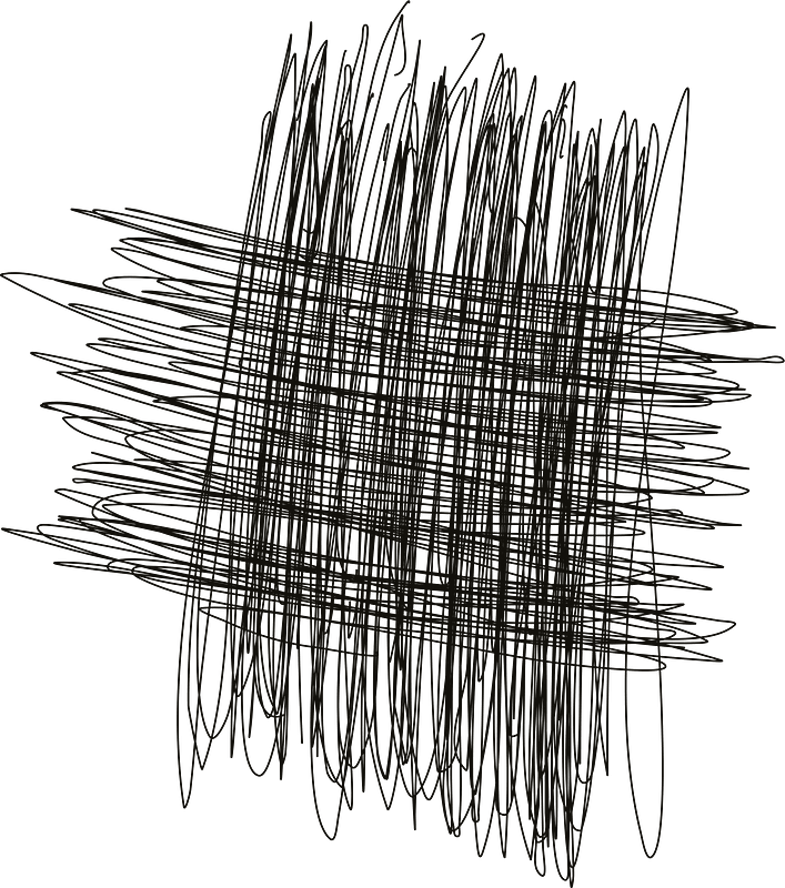 Scribble line drawing
