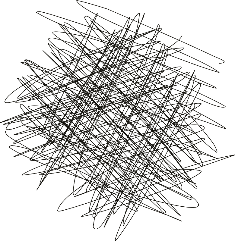 Scribble line drawing