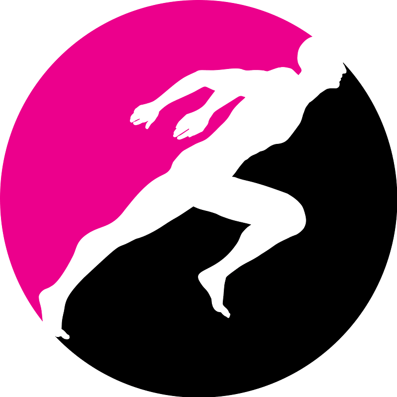 Sports sprinter logo