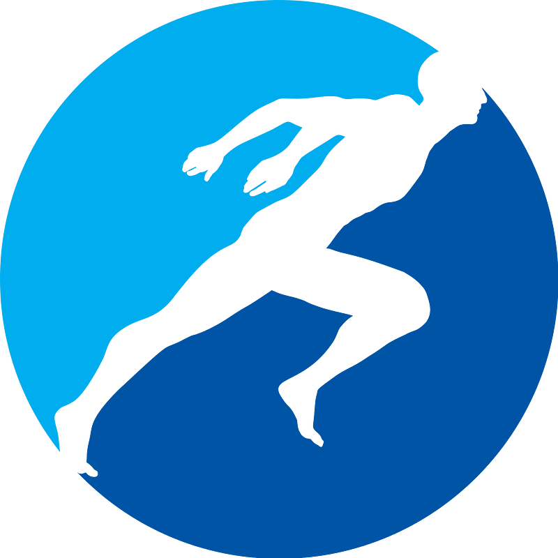 Sports sprinter logo