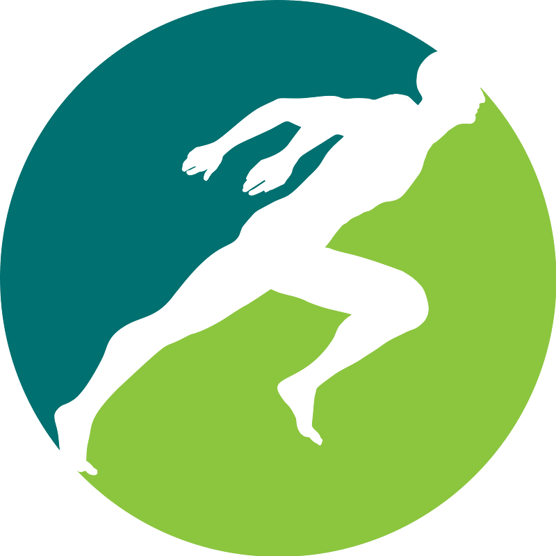 Sports sprinter logo