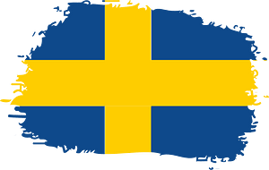 Swedish flag paintbrush