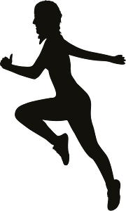 Yoga poses silhouettes