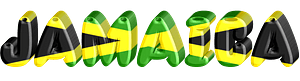 Jamaica lettering with flag