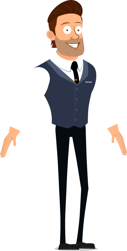 Bearded Smiling Man