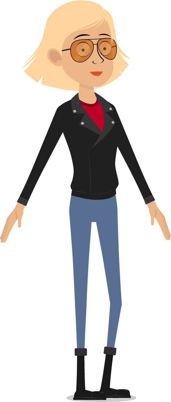 Cool Woman with Sunglasses