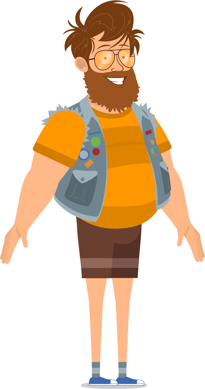 Bearded Man with Sunglasses