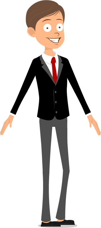 Businessman Cartoon Character