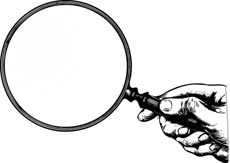 Vintage Hand-held Magnifying Glass