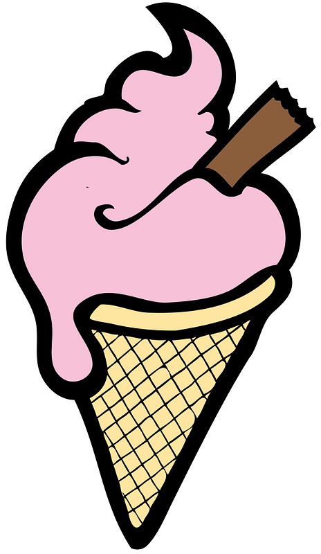 Isolated Ice Cream Cone