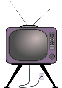 Low detail, old TV set