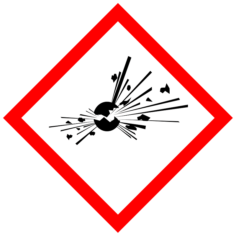 GHS pictogram for explosive substances