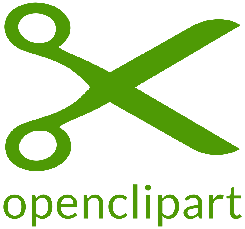 Openclipart Big Scissors Logo - Green