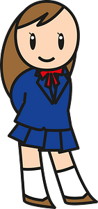 Female high school student