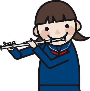 Girl with flute