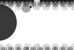 Gothic lace frame