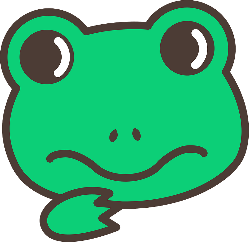 緑のカエル