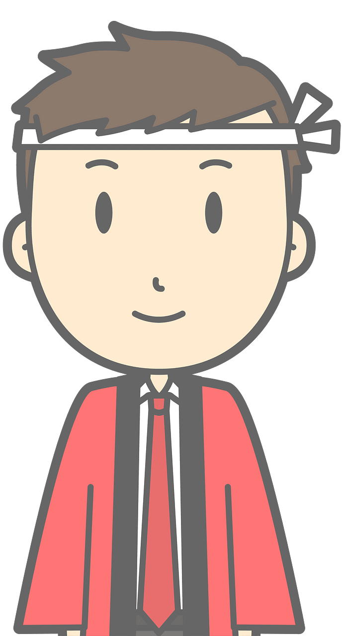 Happy salesman