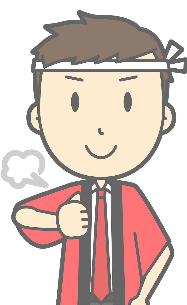 Happy salesman