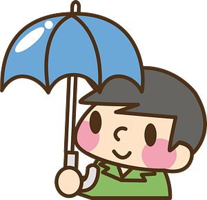 Rainy season boy