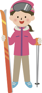 Skiing winter sports