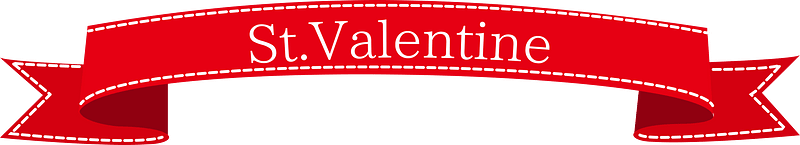 Valentines day ribbon