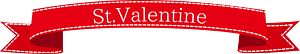 Valentines day ribbon
