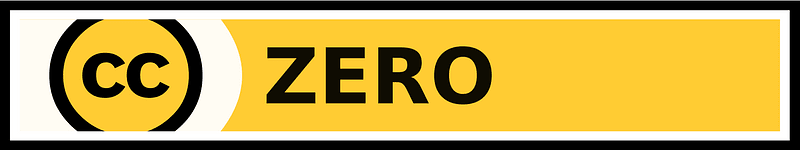 Creative Commons zero small yellow