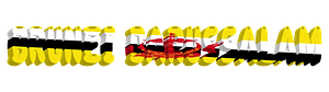 Brunei Darussalam lettering with flag
