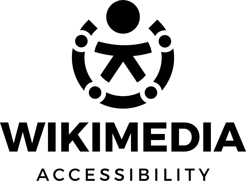 Wikimedia Accessibility logo bw