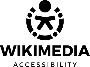 Wikimedia Accessibility logo bw