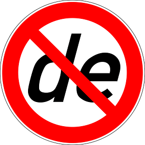 Stereochemistry Prohibition Sign de
