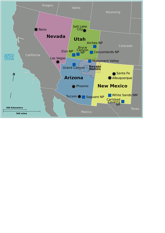 Map-USA-Southwest01