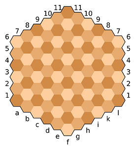 Hexagonal chess board