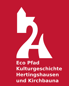 Logo Eco-Pfad Hertingshausen und Kirchbauna (Text)