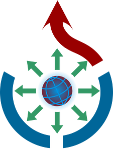 Wikimedia Community Logo-Commons from a blue planet