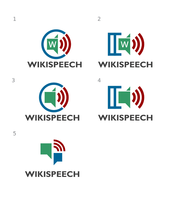 Wikispeech Logo Proposals v1 (SVG)