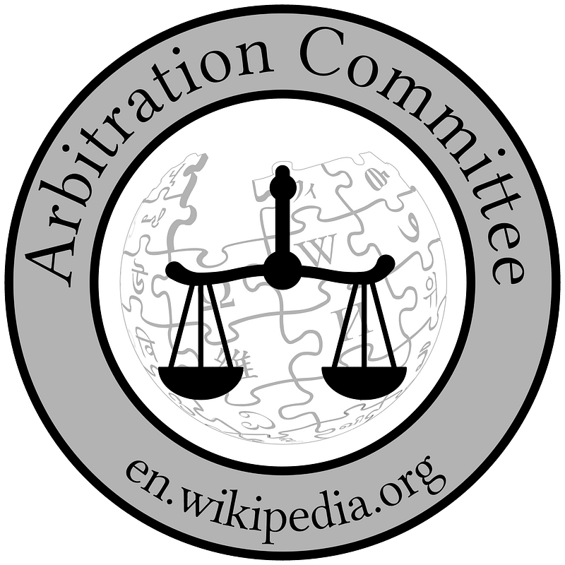 Wikipedia Arbitration Committee Logo en