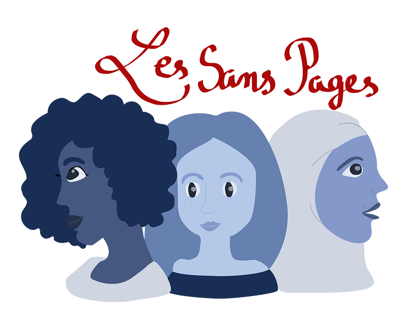 Women in red & Les sans pagEs drawing Fhala.K