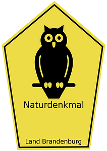 Naturdenkmal Schild Land Brandenburg