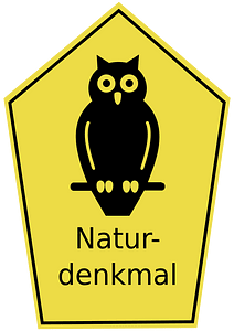 Naturdenkmal Schild Ostdeutschland