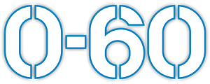 0-60 Magazine logo white