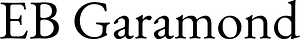 EB Garamond font