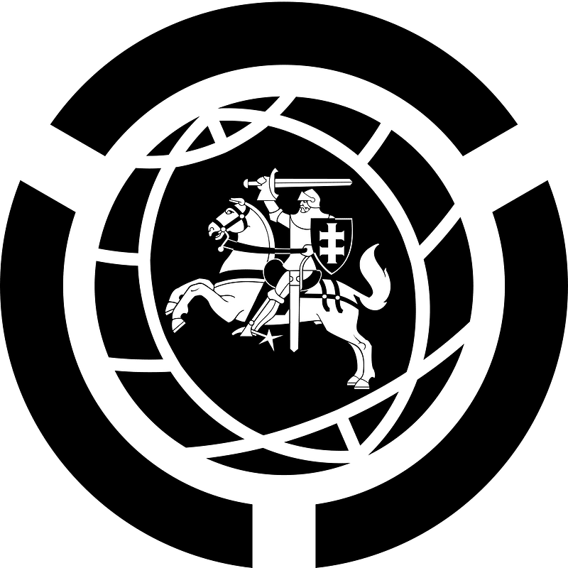 Lietuvos Vikimedijos dalyvių grupės logotipas (vienspalvis variantas be užrašo)